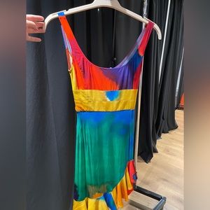 DESIGNER - Paco Rabanne asymmetrical frill-trim dress